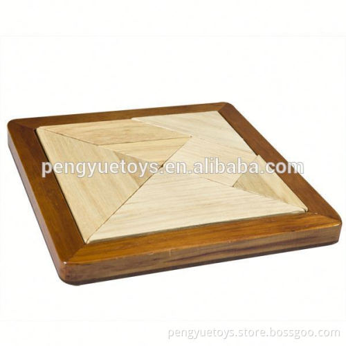 Colorful Tangram , High Quality Wooden Tangram , Funny IQ Wooden Tangram for Kids